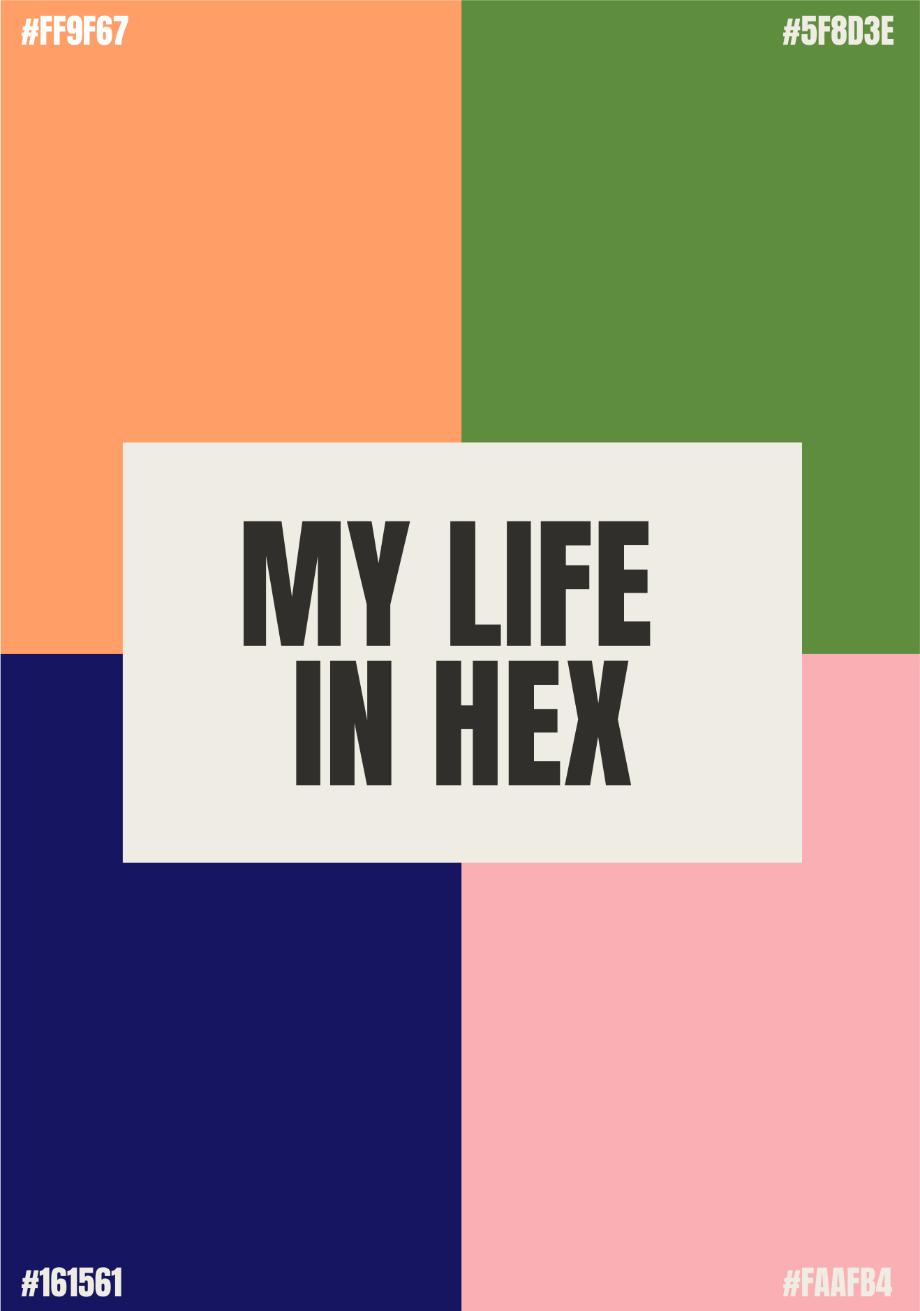 4 colors in a fit 4 by 4 square