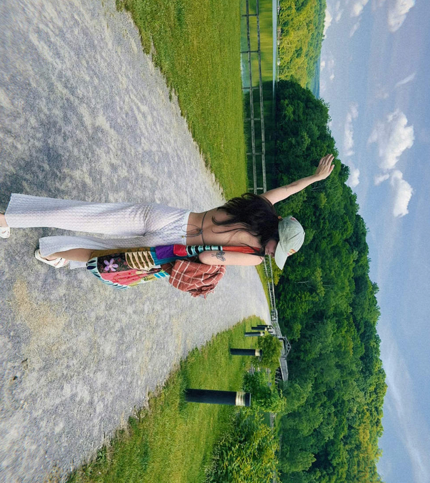 Image of Bryanne on purposely being sideways-so sorry Kofi I like it this way! Please forgive me